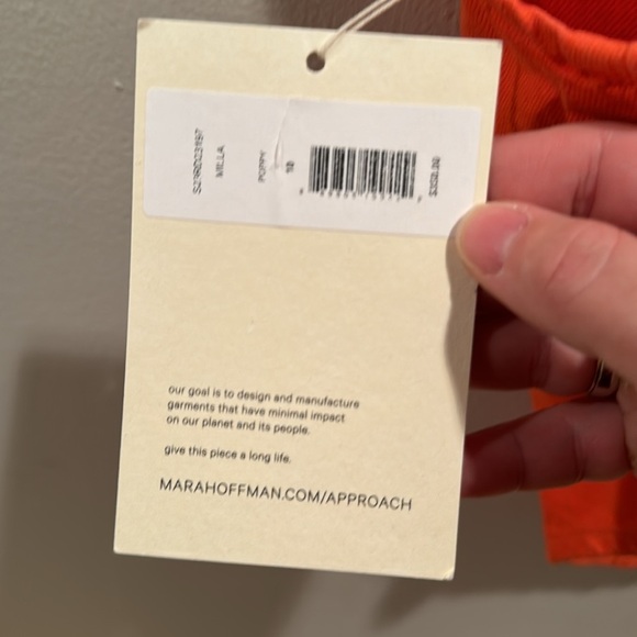 NWT Mara Hoffman Milla Denim Corset Top in Poppy - Picture 6 of 7